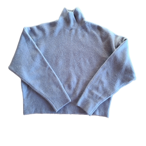 Zara Sweaters - Zara Soft Blue Turtleneck Sweater Size M